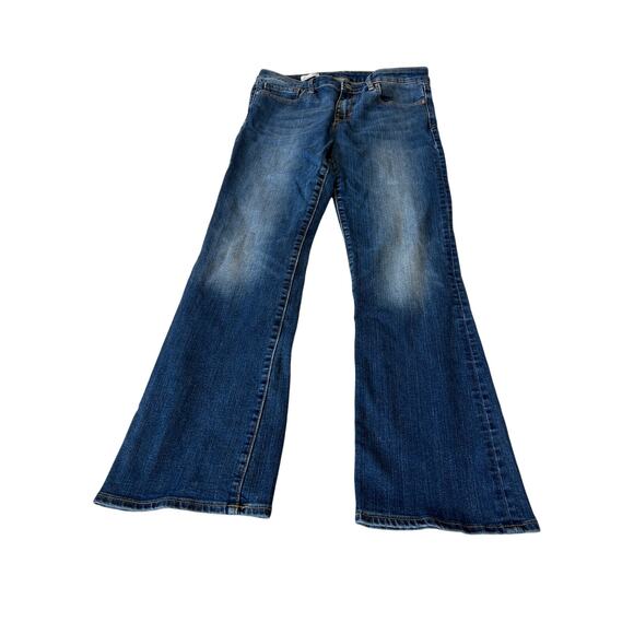 Gap 1969 Sexy Boot Jeans Women Sz 29S Blue Denim Low Rise 5 Pocket Boho Western - Picture 1 of 9